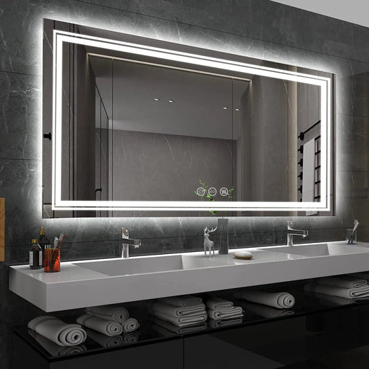 Large Rectangle Bathroom LED Mirror