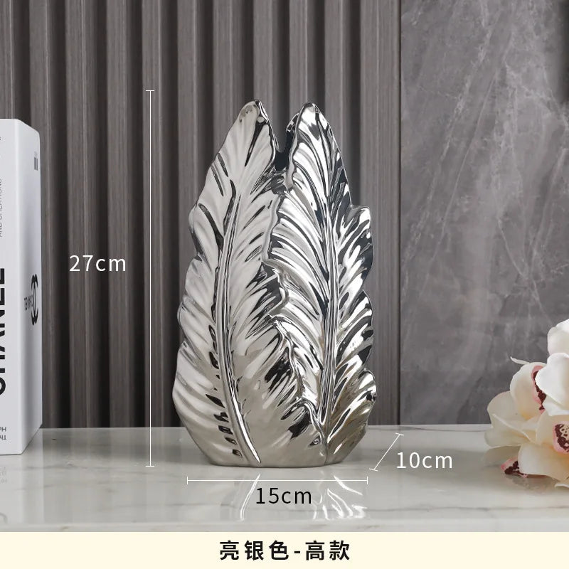 High End Leaf Vase