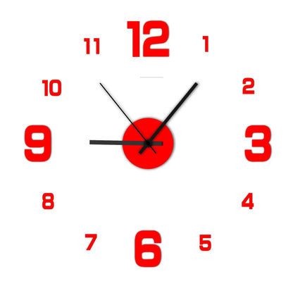 Frameless Wall Clock