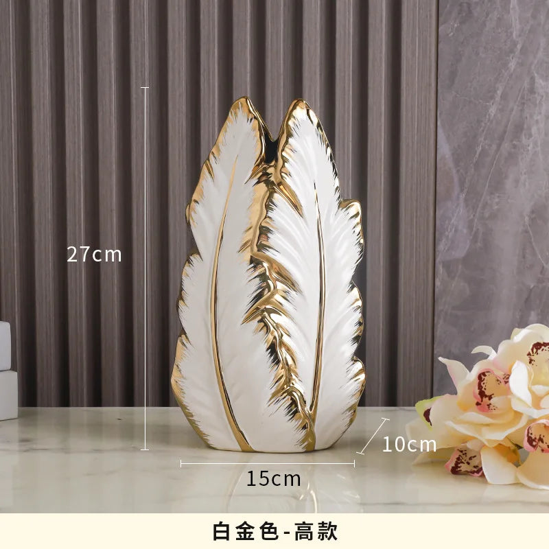 High End Leaf Vase