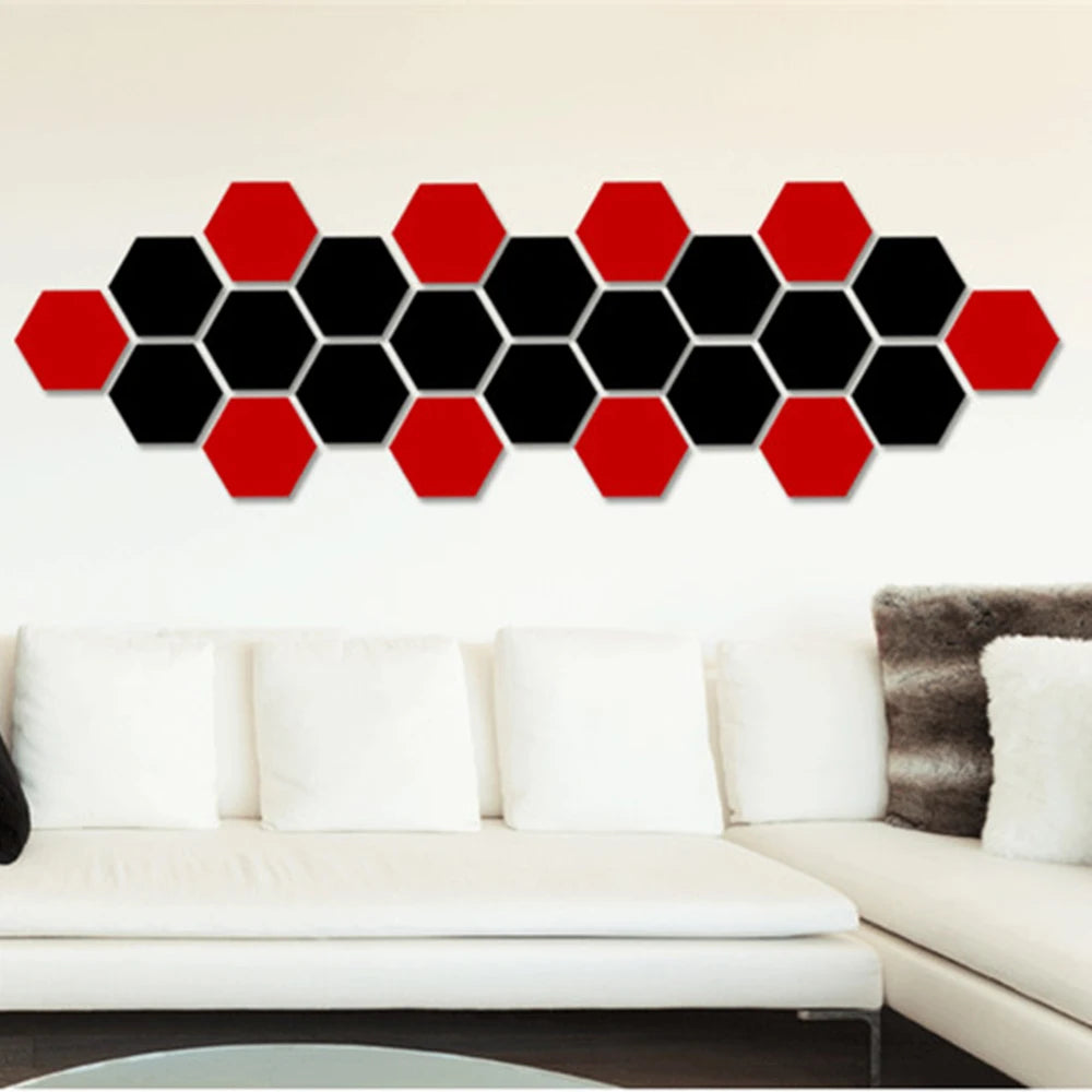 Hexagonal Mirror Stickers