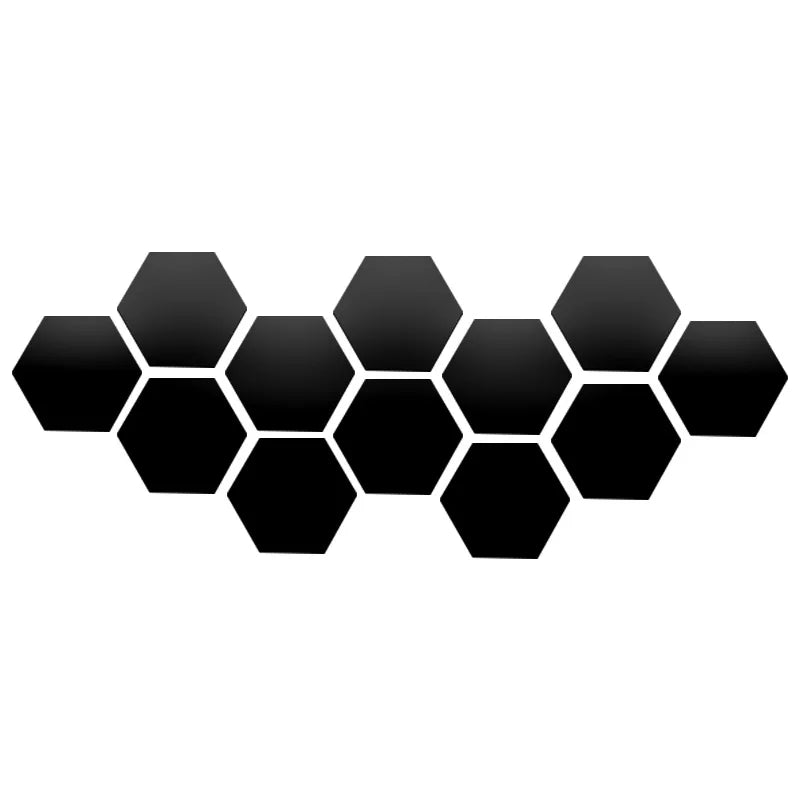 Hexagonal Mirror Stickers