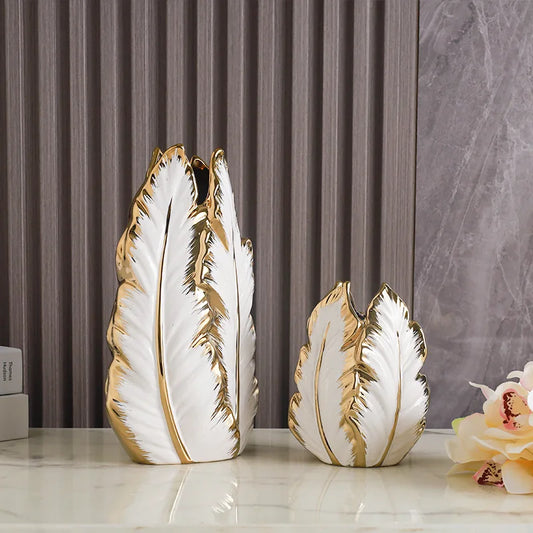 High End Leaf Vase