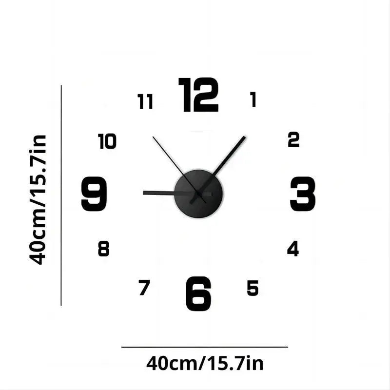 Frameless Wall Clock